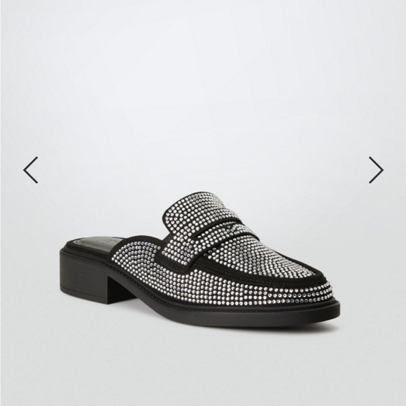 NWOT Bedazzled Mule Loafer - Picture 4 of 6